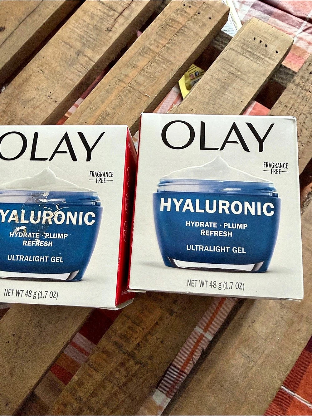 2- Olay Hyaluronic Ultra Light Gel Facial Moisturizer